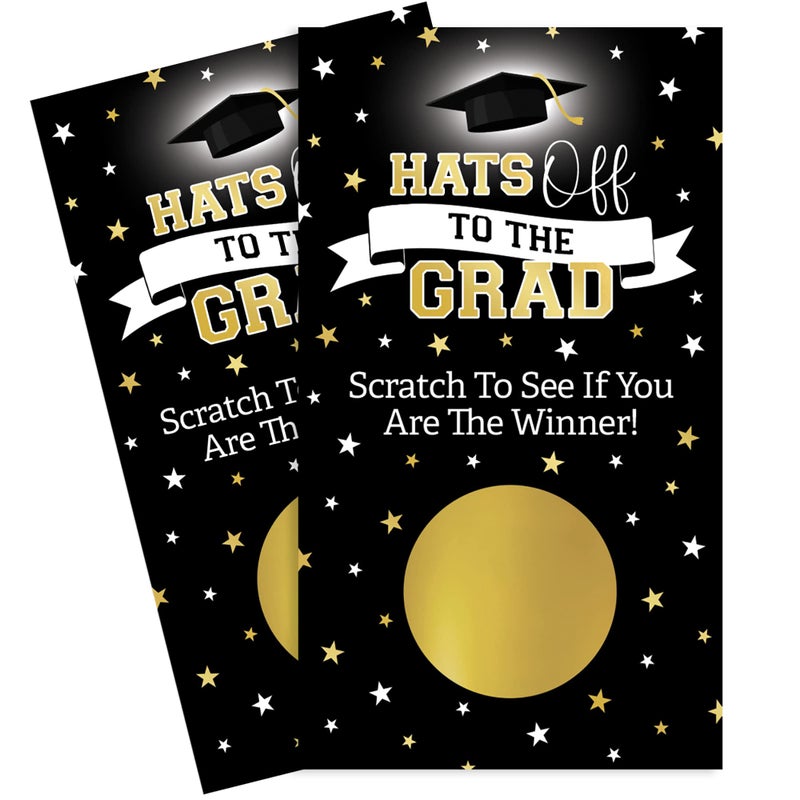 DISTINCTIVS Scratch Off Graduation Party Game, Graduation Games for Parties 2026, 30 Cards - Image 1